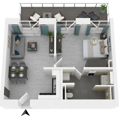 Backboard - Haustierfreundliche Mit Nordbalkon Fuer Bis Zu 3 Personen * Wustrow (Fischland)